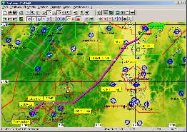 Airspace on the generated map